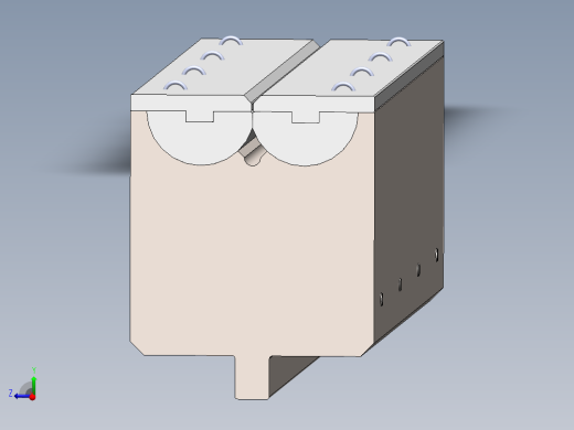类似于Rolla-V模具，用于无标记弯曲