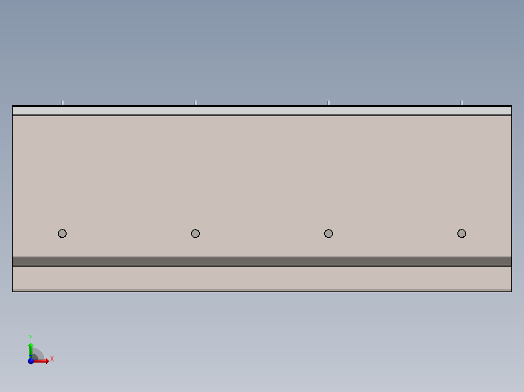 类似于Rolla-V模具，用于无标记弯曲前视图