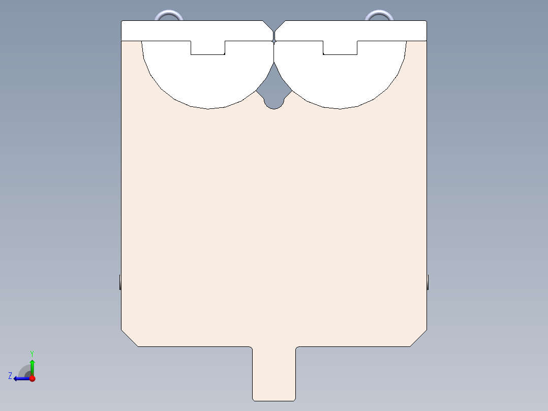 类似于Rolla-V模具，用于无标记弯曲右视图