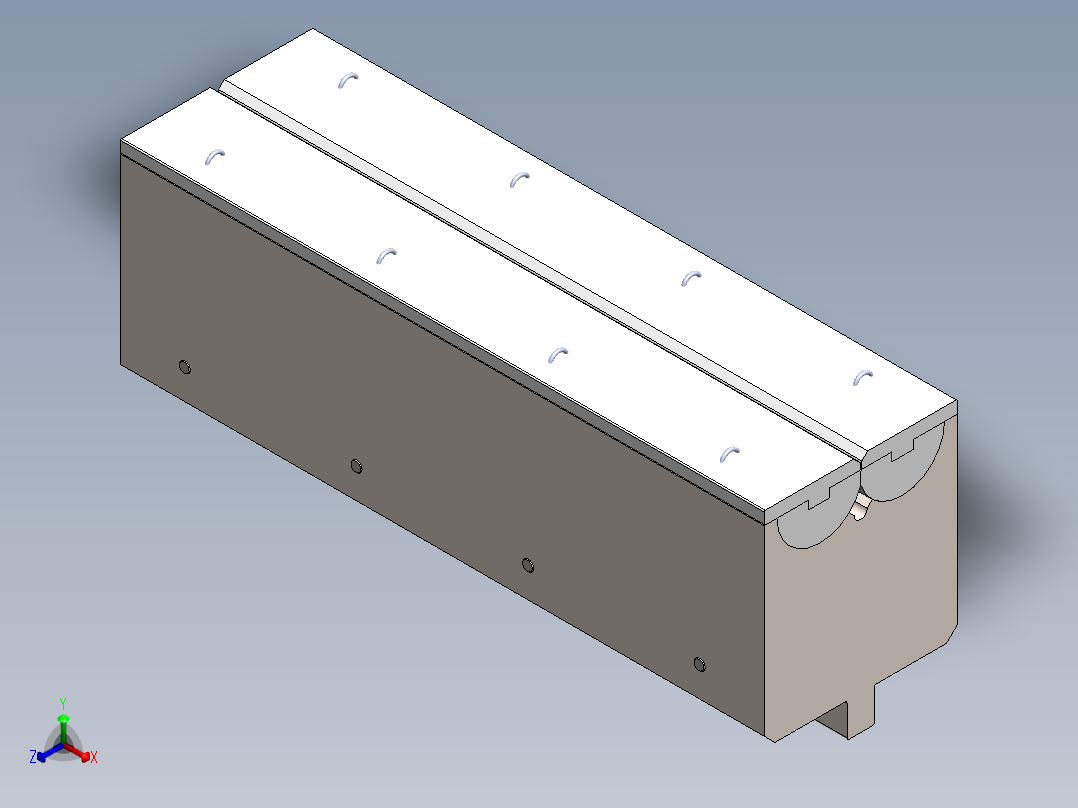 类似于Rolla-V模具，用于无标记弯曲正等轴测图