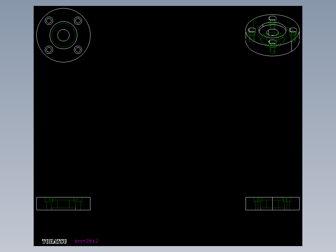 軸承座(標準型)BRSN-2D多系列多零件图纸模型