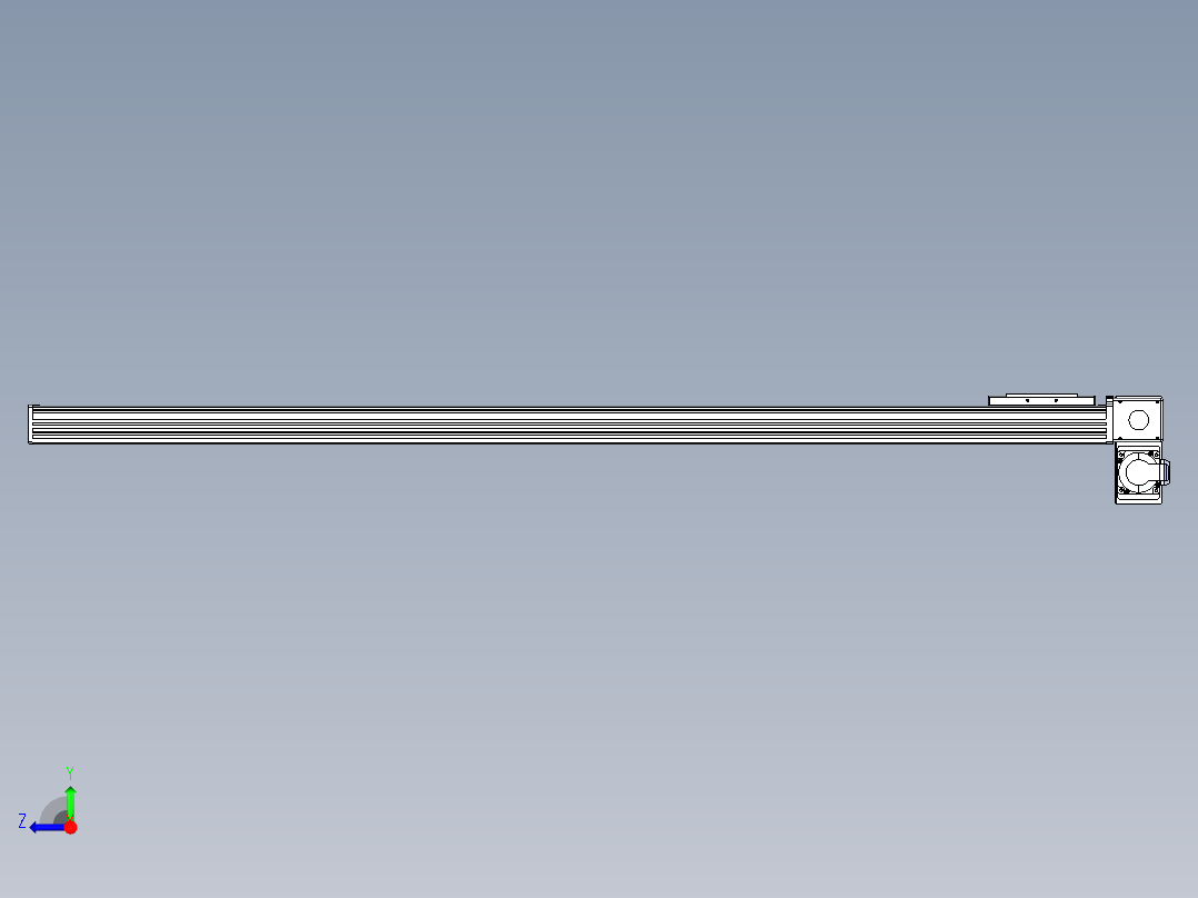 同步带全封闭直线模组TPA-HCB-110D-90-L1300-RP-C-P40-N3右视图