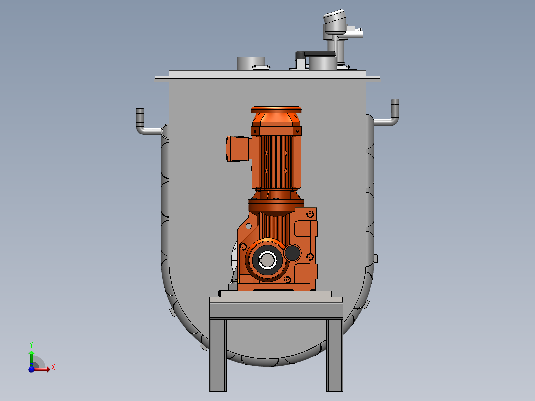 烘干搅拌机（油温加热）前视图