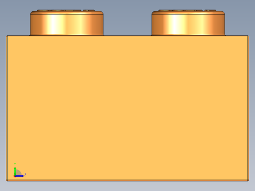 乐高套装 4421基本积木-4153827 - 3001 Bright Orange Brick 2 x 4.STEP左视缩略图