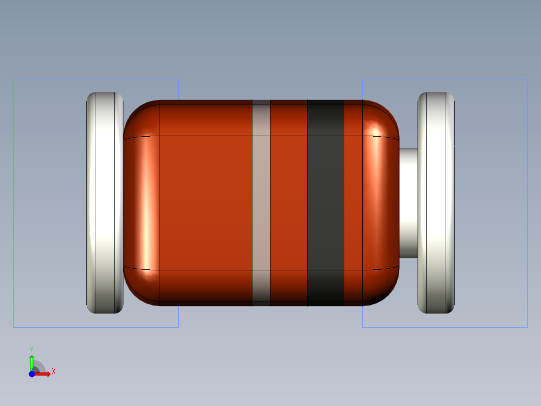 分立半导体元件封装-microMELF-RED前视图