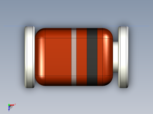 分立半导体元件封装-microMELF-RED俯视缩略图
