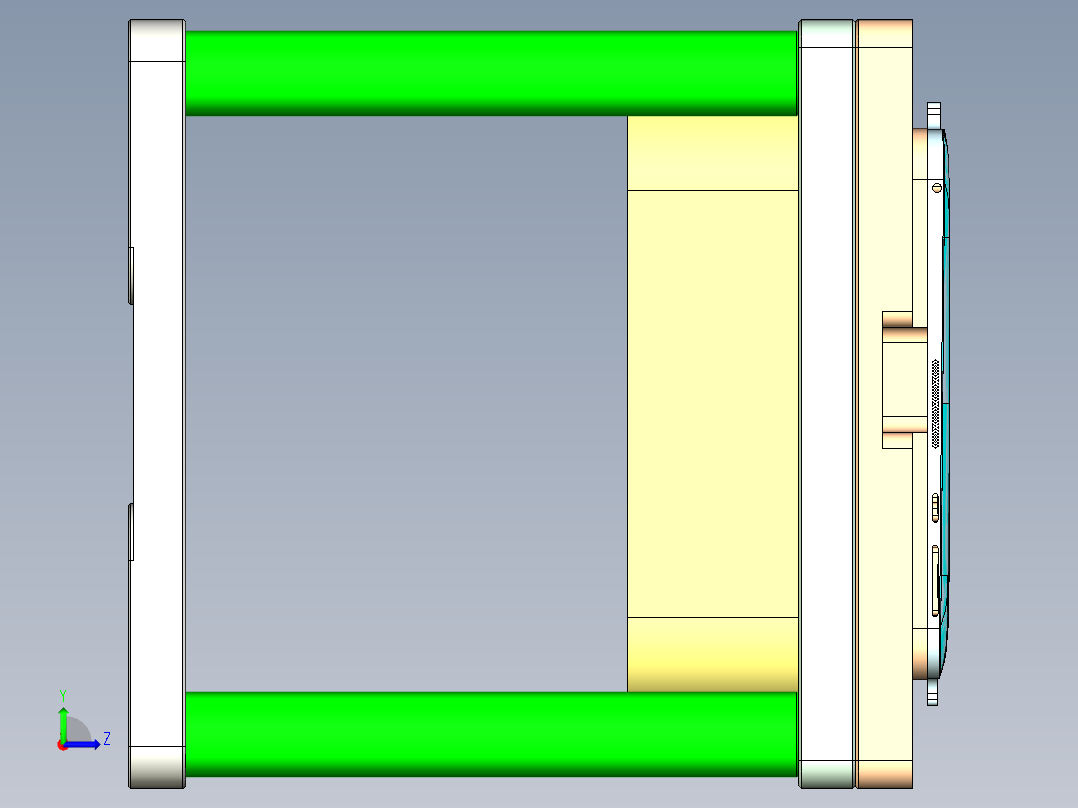 T300-A-笔记本CNC工装夹具三维模型CNC6左视图