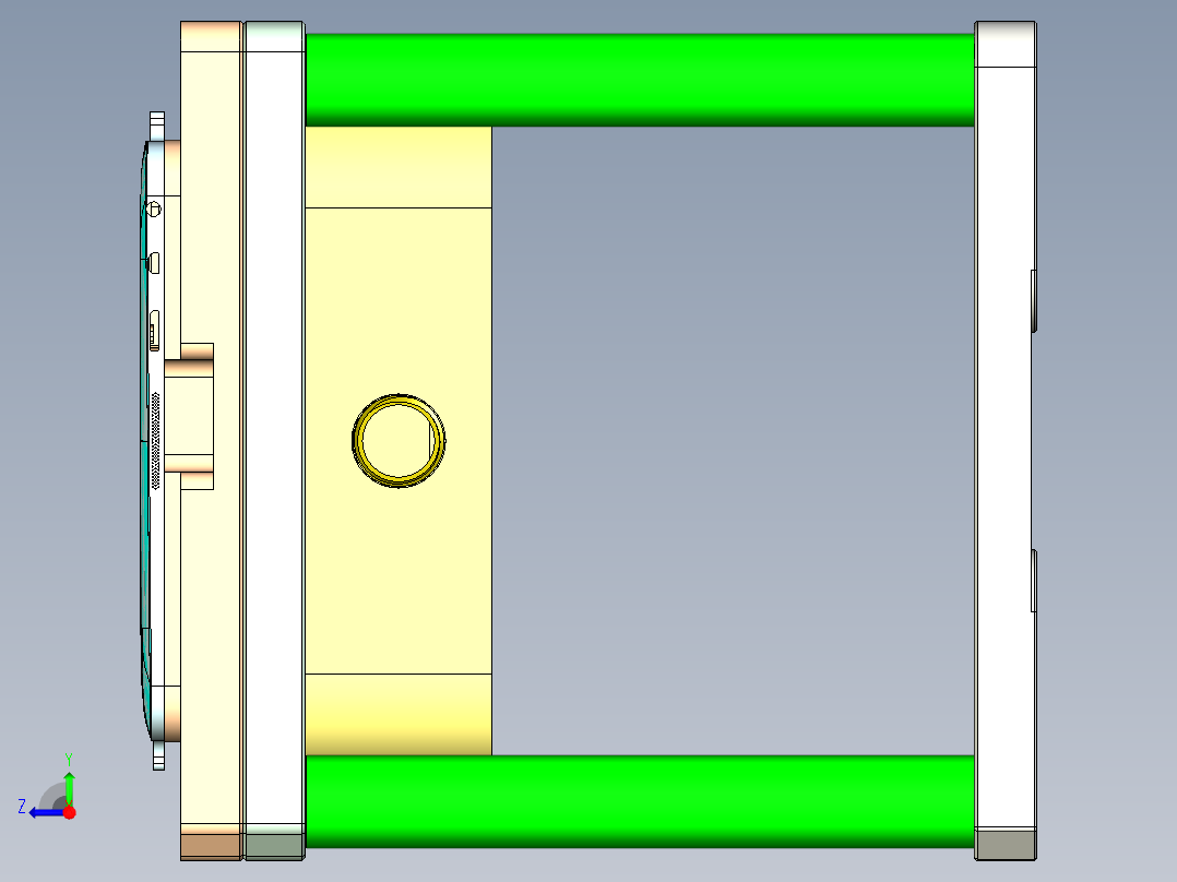 T300-A-笔记本CNC工装夹具三维模型CNC6右视图