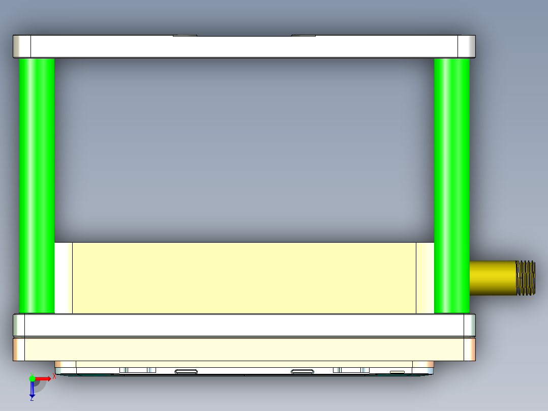 T300-A-笔记本CNC工装夹具三维模型CNC6俯视图