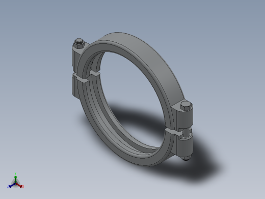 13MHP高压卡箍1513002-000051正等轴测缩略图