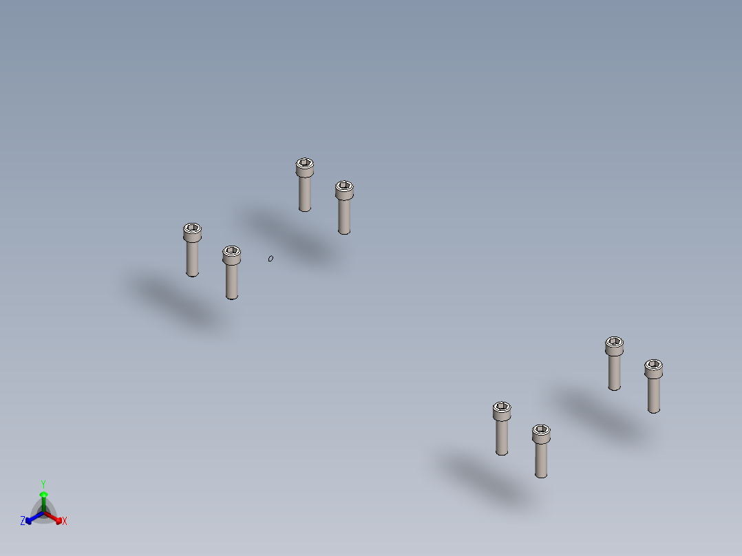 铣床、小型铣床正等轴测图