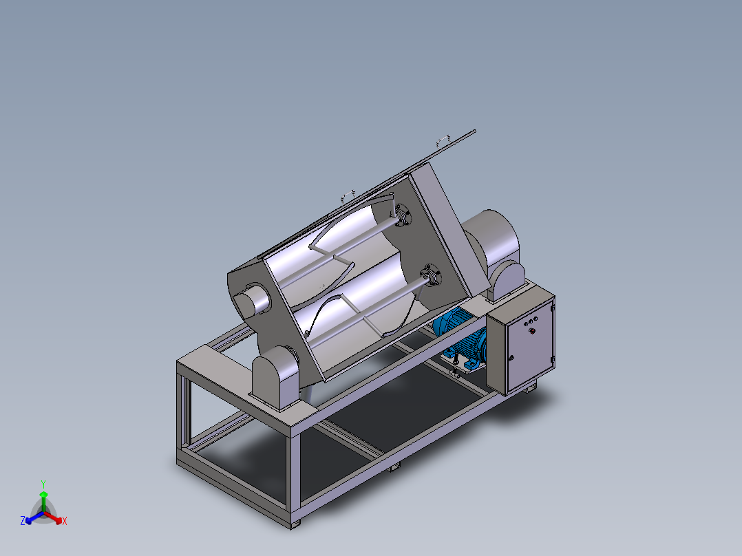 搅拌器正等轴测图