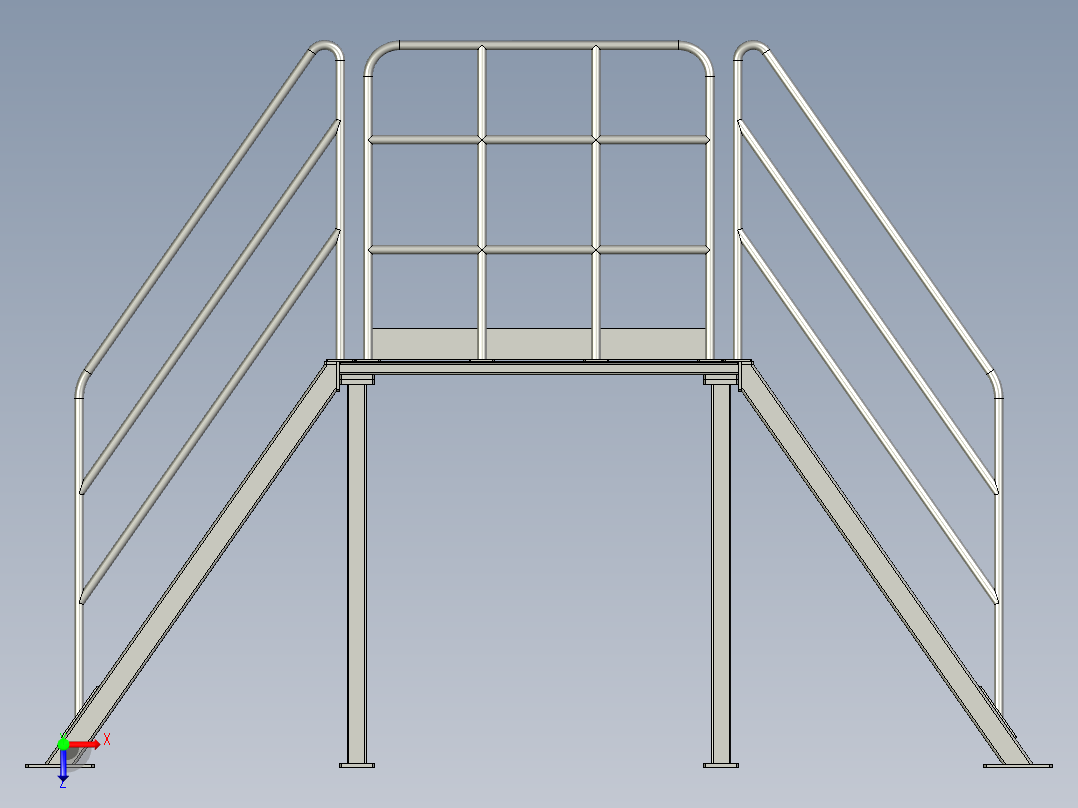 产线过桥梯俯视图