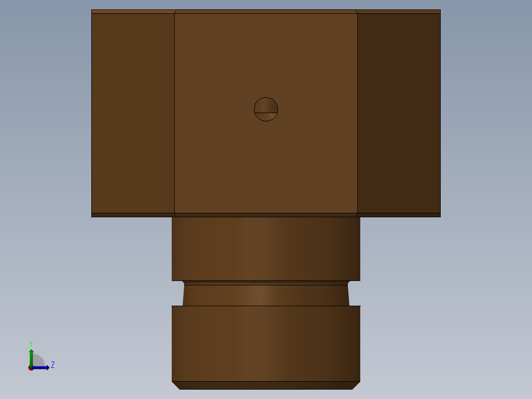 Nabil（针）排放和充气阀左视图