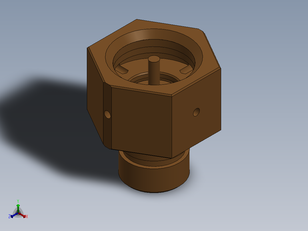 Nabil（针）排放和充气阀正等轴测图