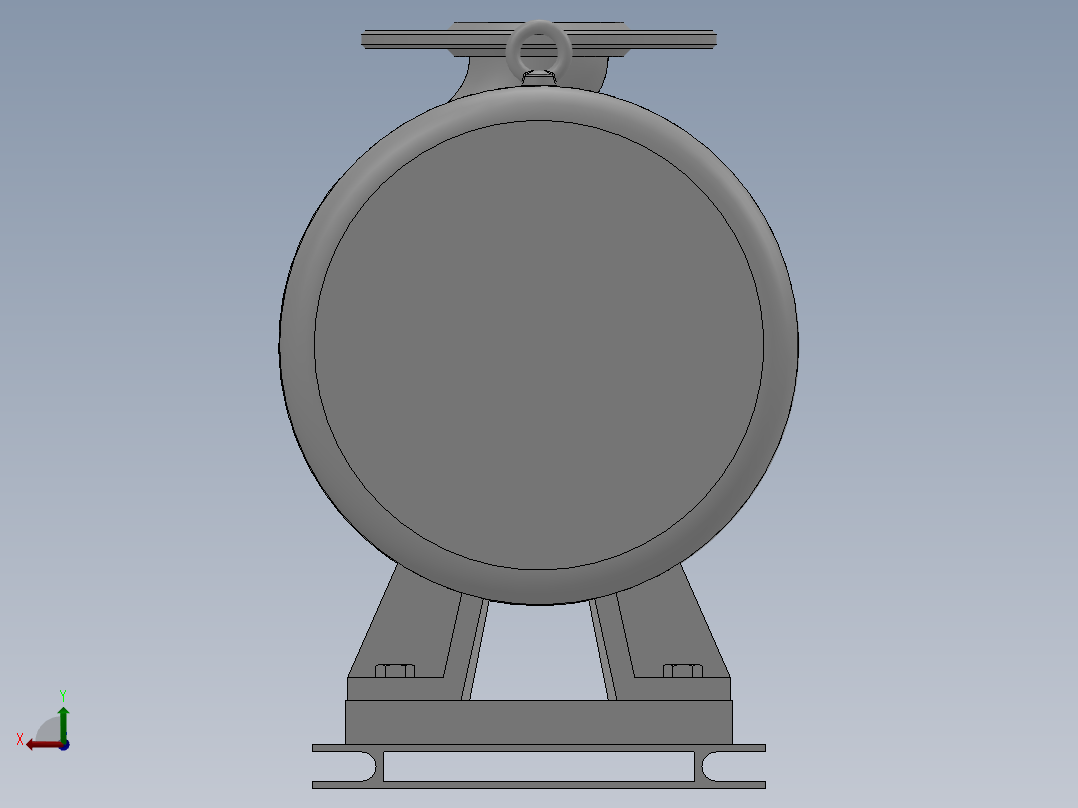 ISW╱IHW系列管道离心泵[ISW50-125A]后视图