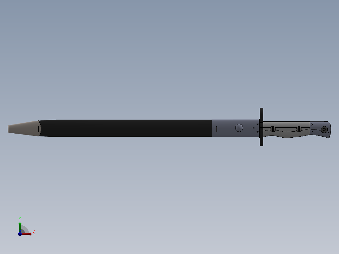 刺刀、刀(7)前视图