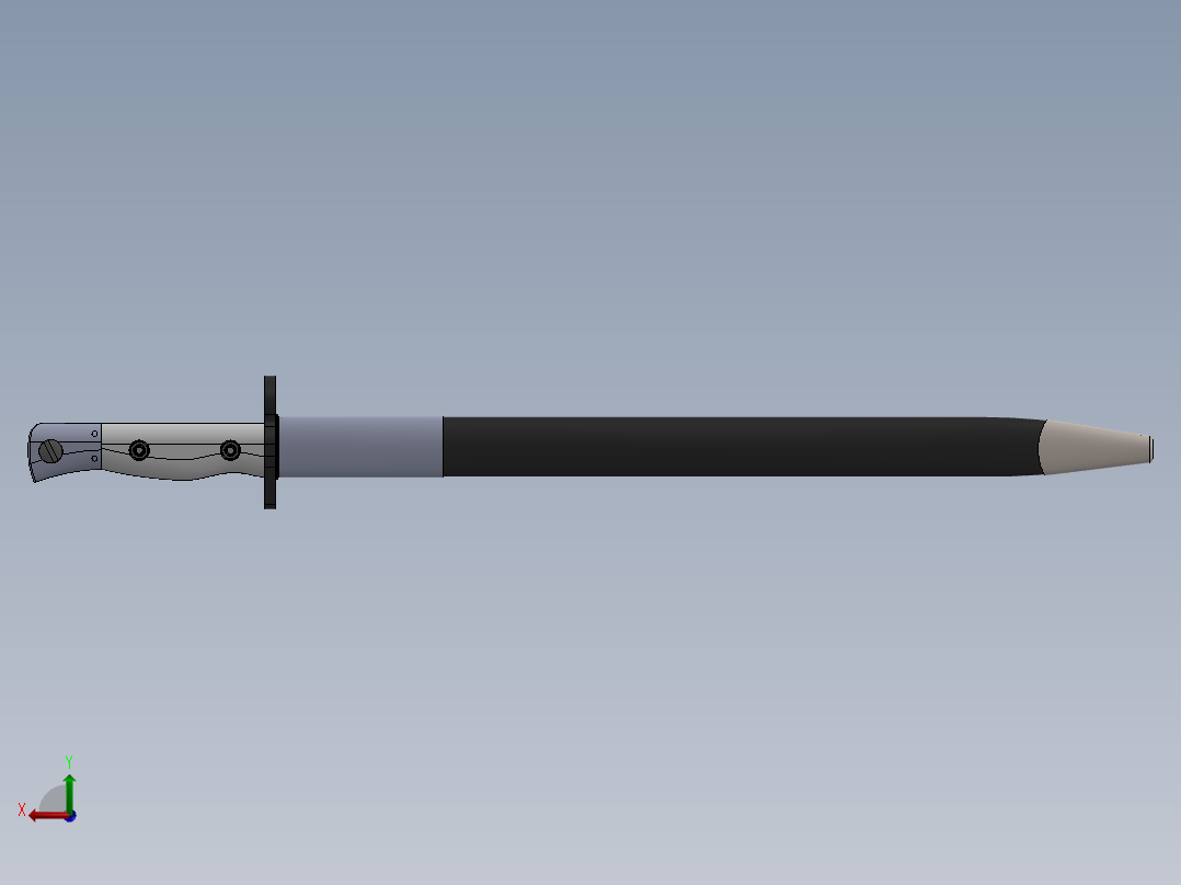 刺刀、刀(7)后视图