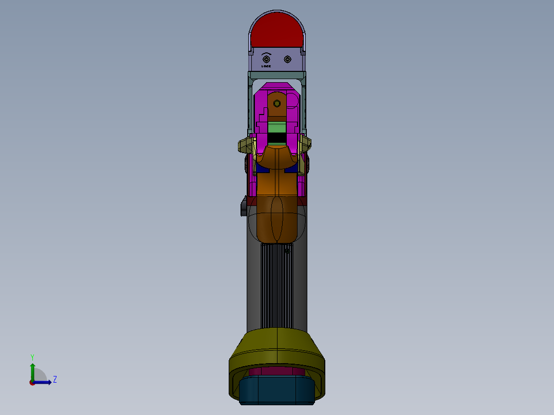 手枪左轮冲锋枪老式狙击步枪设计3D图纸infinity-firearms-1911 SW stp左视图