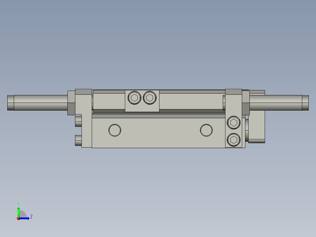 气缸MXQ20-50B-M9BM左视图