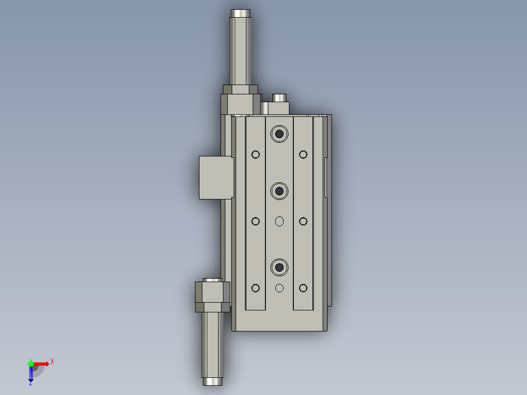 气缸MXQ20-50B-M9BM俯视图