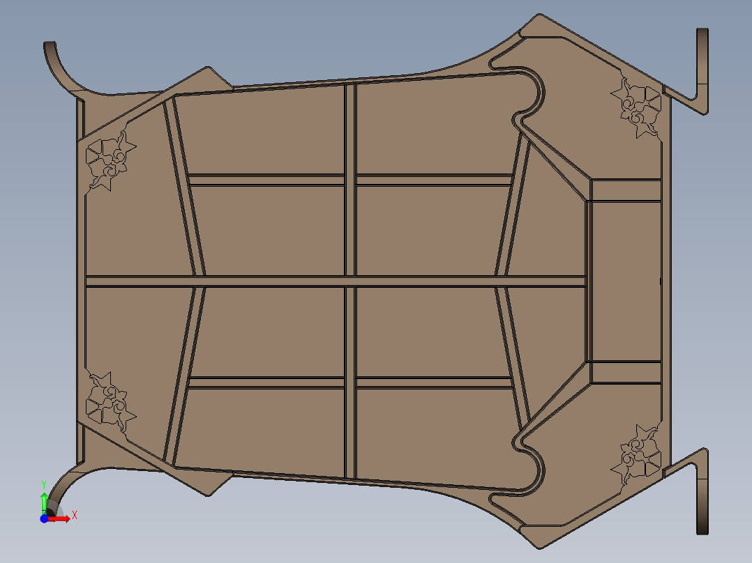 书架（汉语言）前视图