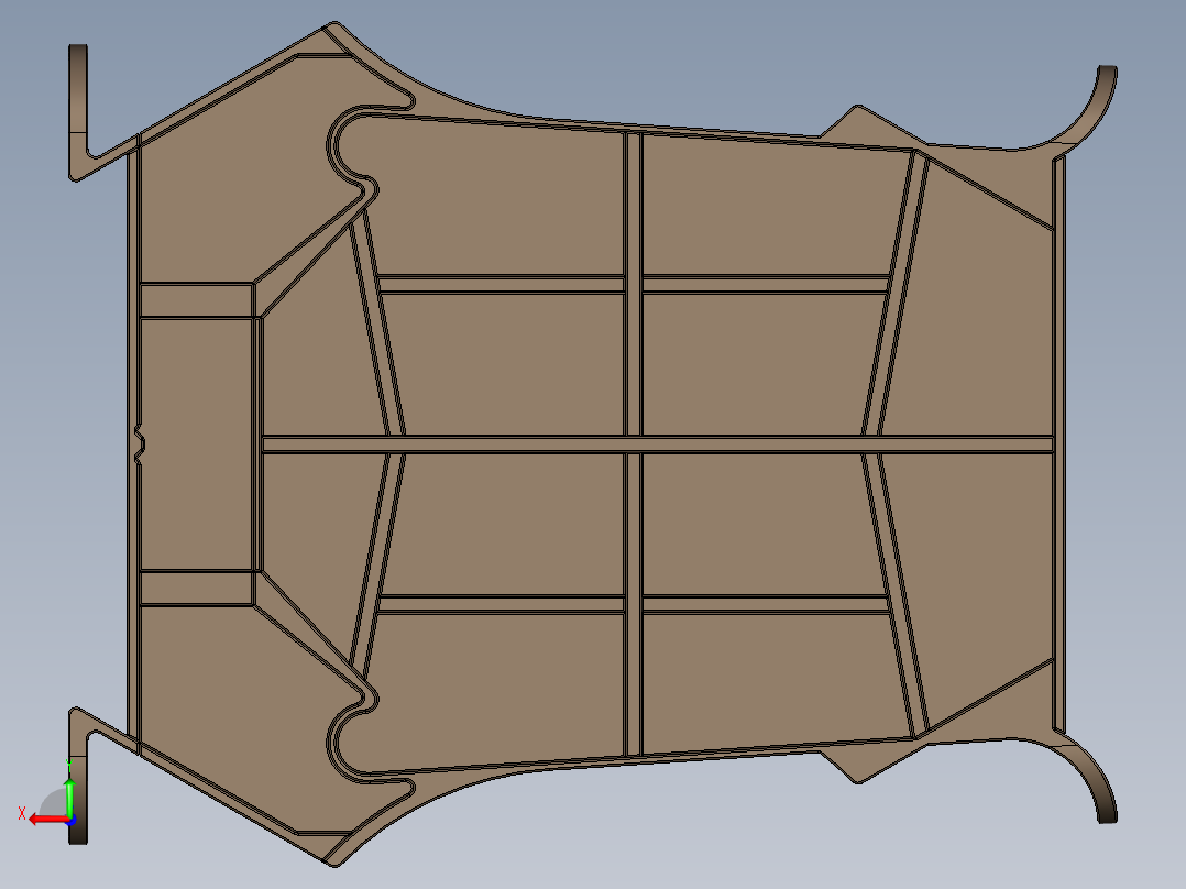 书架（汉语言）后视图