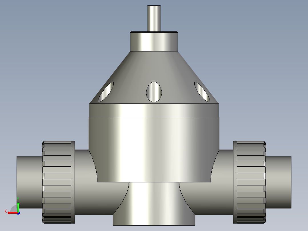 背压阀-DN25后视图