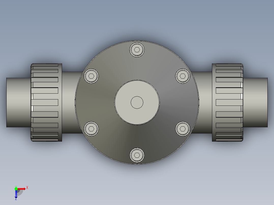 背压阀-DN25俯视图