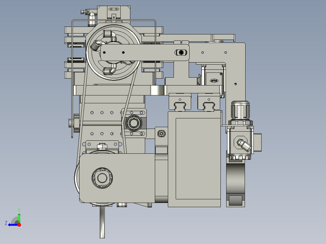 YSZ150E-07-00收尾卷绕组件右视图