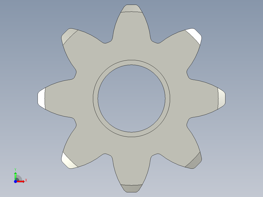 BS25-C208A从动轮TJ前视图