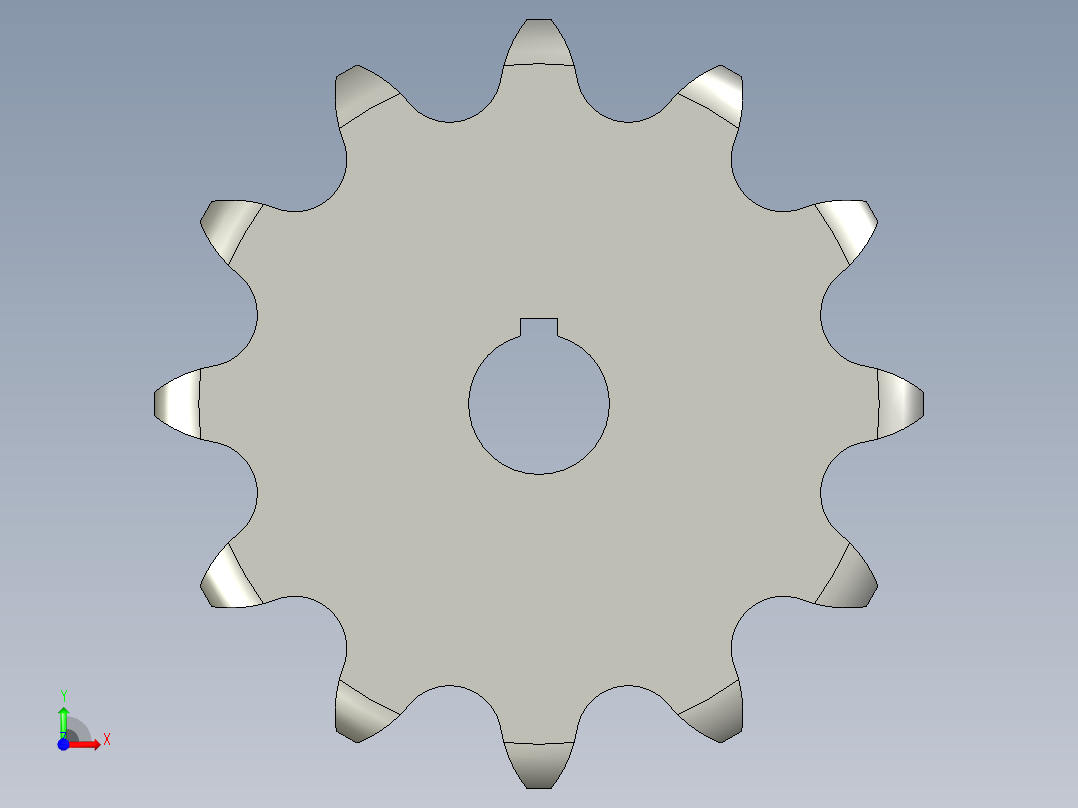 C212AL链轮前视图