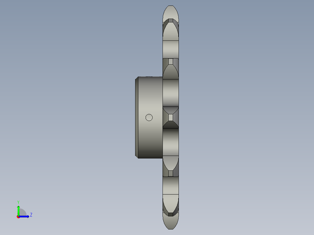 C212AL链轮左视图