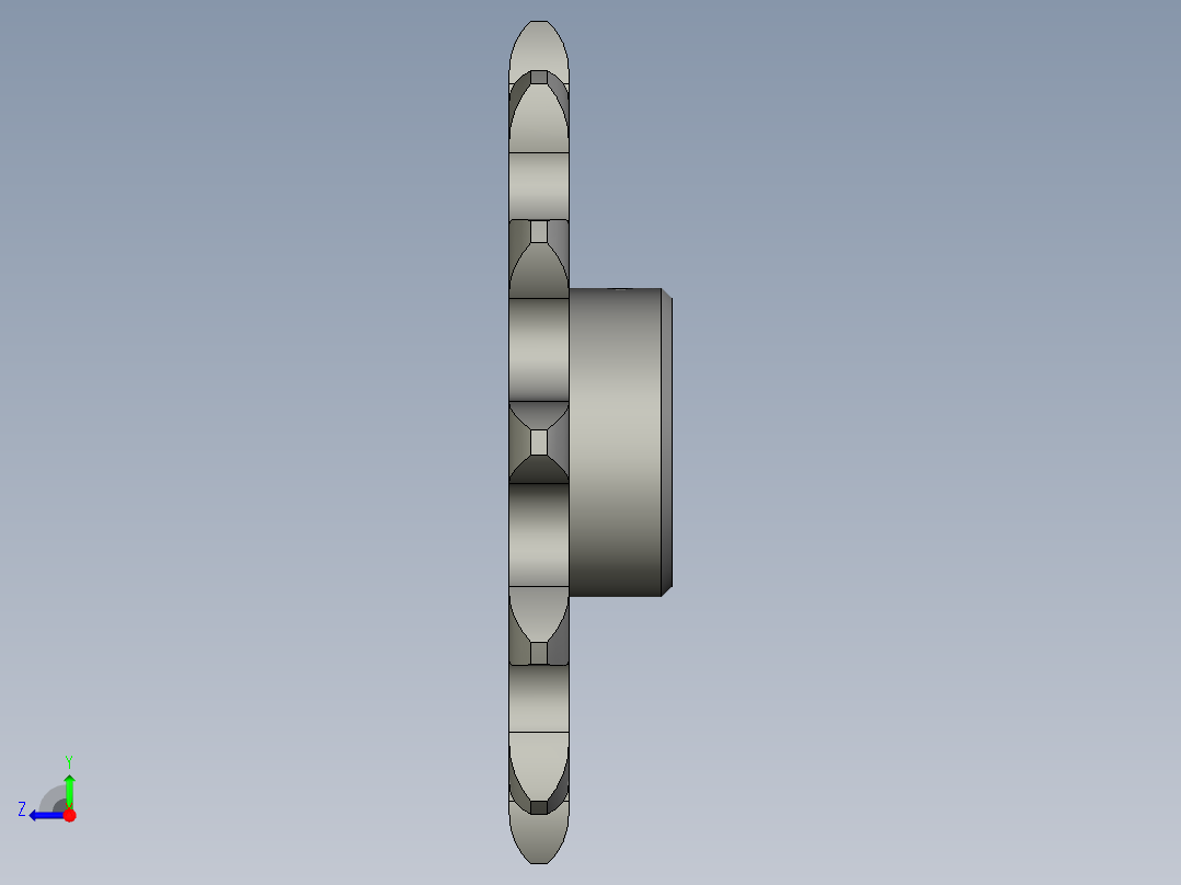 C212AL链轮右视图