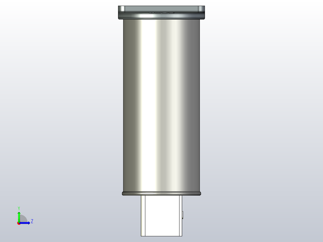 BKMJ(0.4～0.48)-10kvar-3自愈式低电压并联电容器三维模型202202左视图