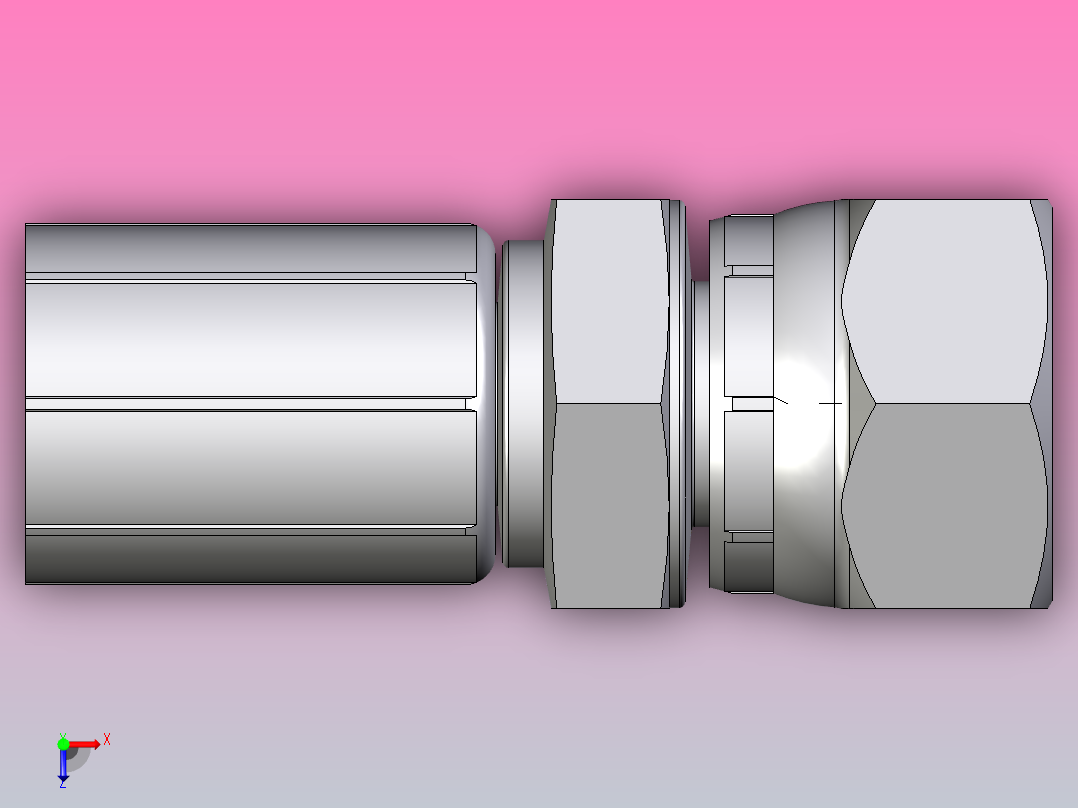 标准液压接头1GU46-8-8俯视图