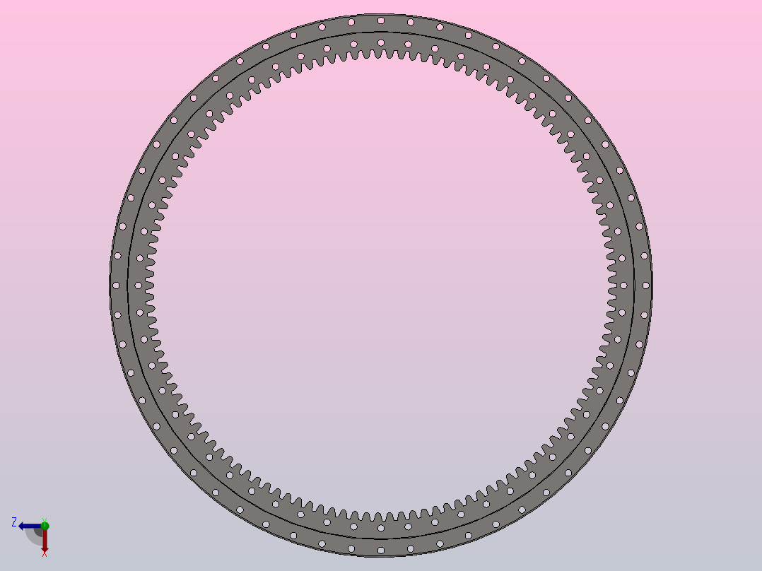 内齿式四点接触球轴承_013.60.2500主视图