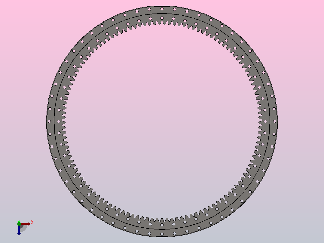 内齿式四点接触球轴承_013.60.2500俯视图