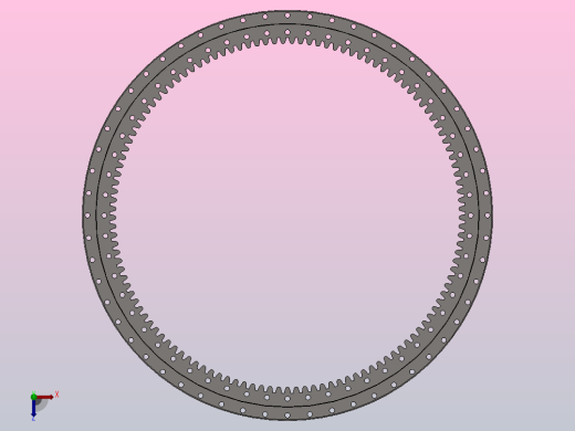 内齿式四点接触球轴承_013.60.2500俯视缩略图