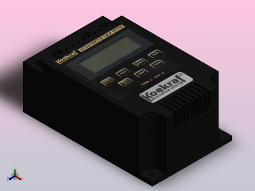 低压12V  20A数字定时器正等轴测缩略图