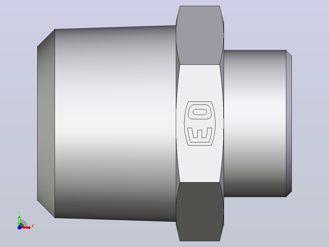 公螺柱连接器GE18L1NPT71X前视图