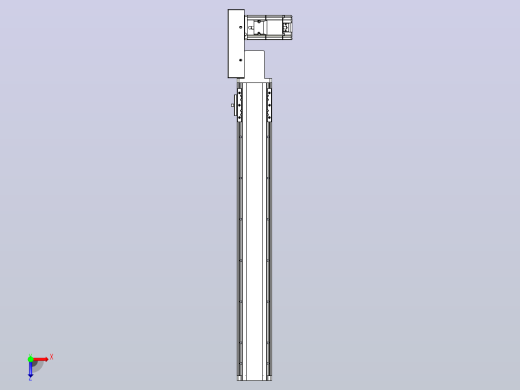 皮带直线轴半封闭可选导轨TPA-HNB-85D-90-L550-MR-Y-P20-N3俯视缩略图