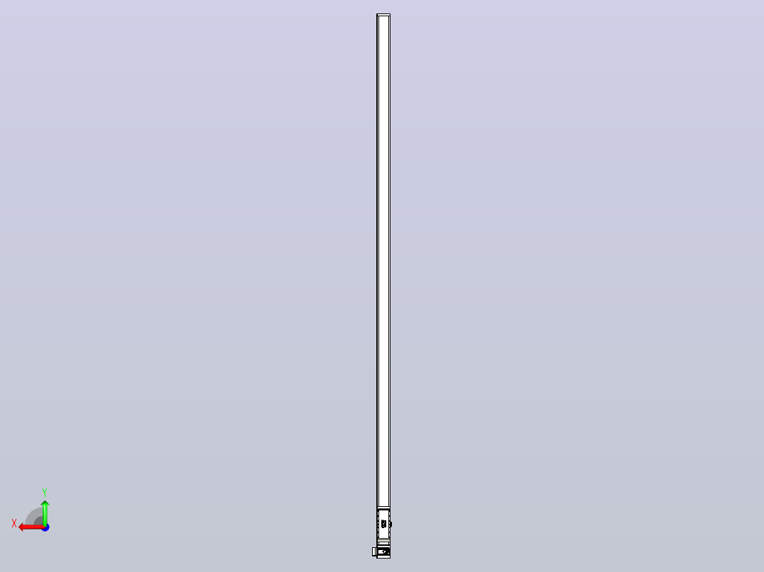 伺服电机集成皮带传动直线执行器TPA-OCB-140-256-L4950-LU-P75-N3后视图