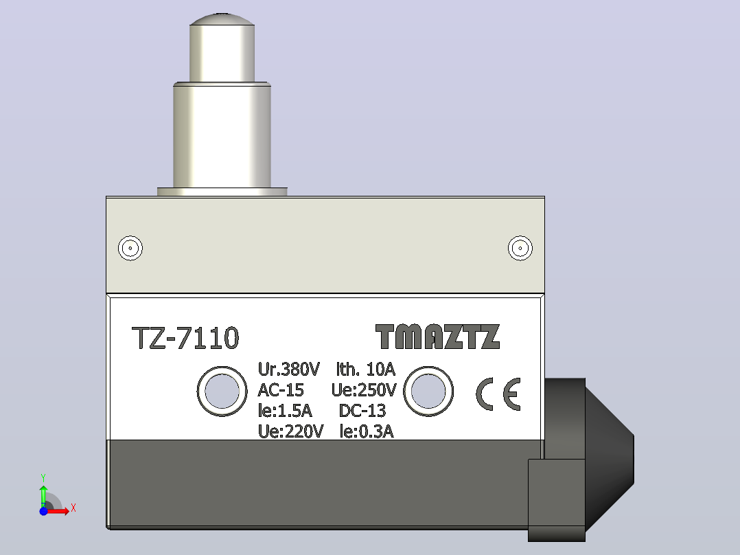 TZ-7110(机械限位开关)前视图