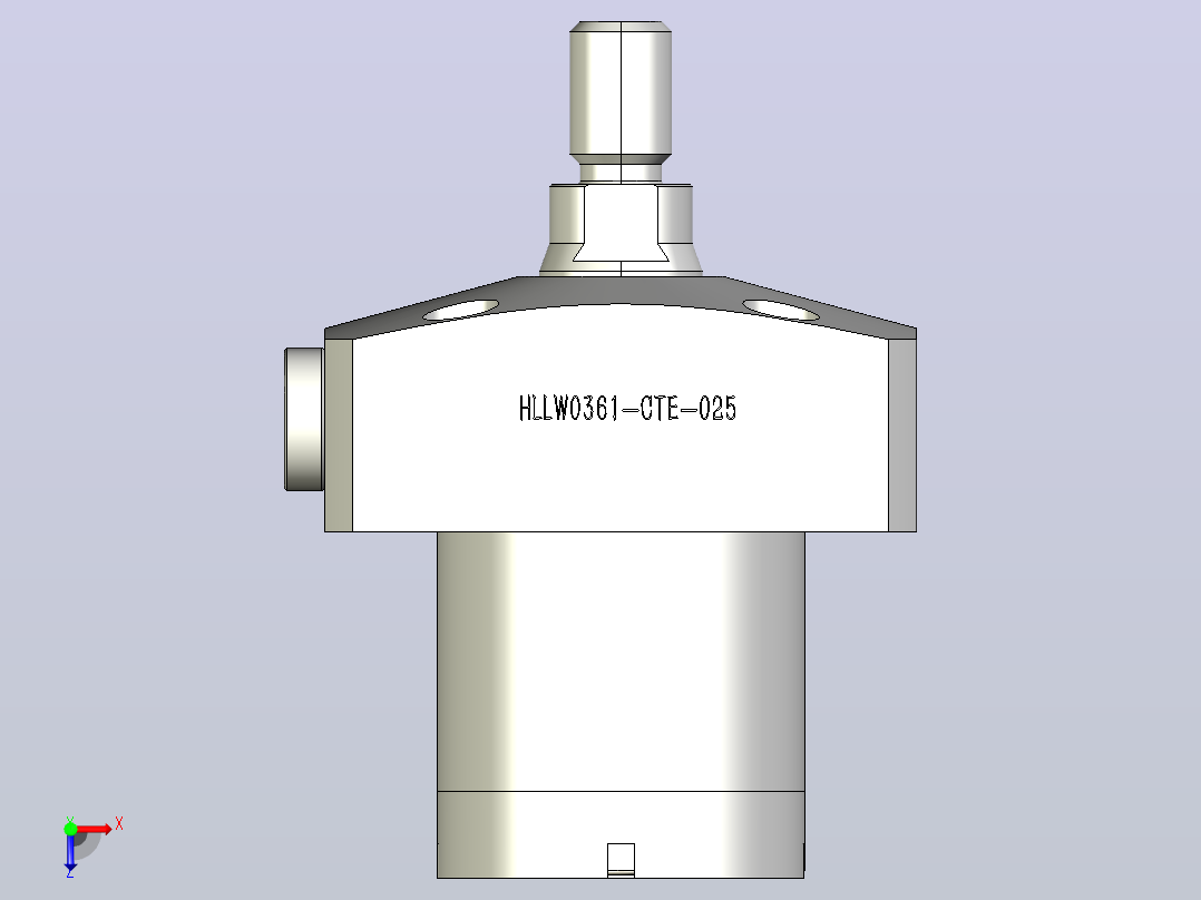 HLLW0361-CTH-025气检夹紧器俯视图