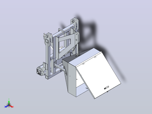 小型拖拉机后置施肥窄结构3D图纸 STEP格式