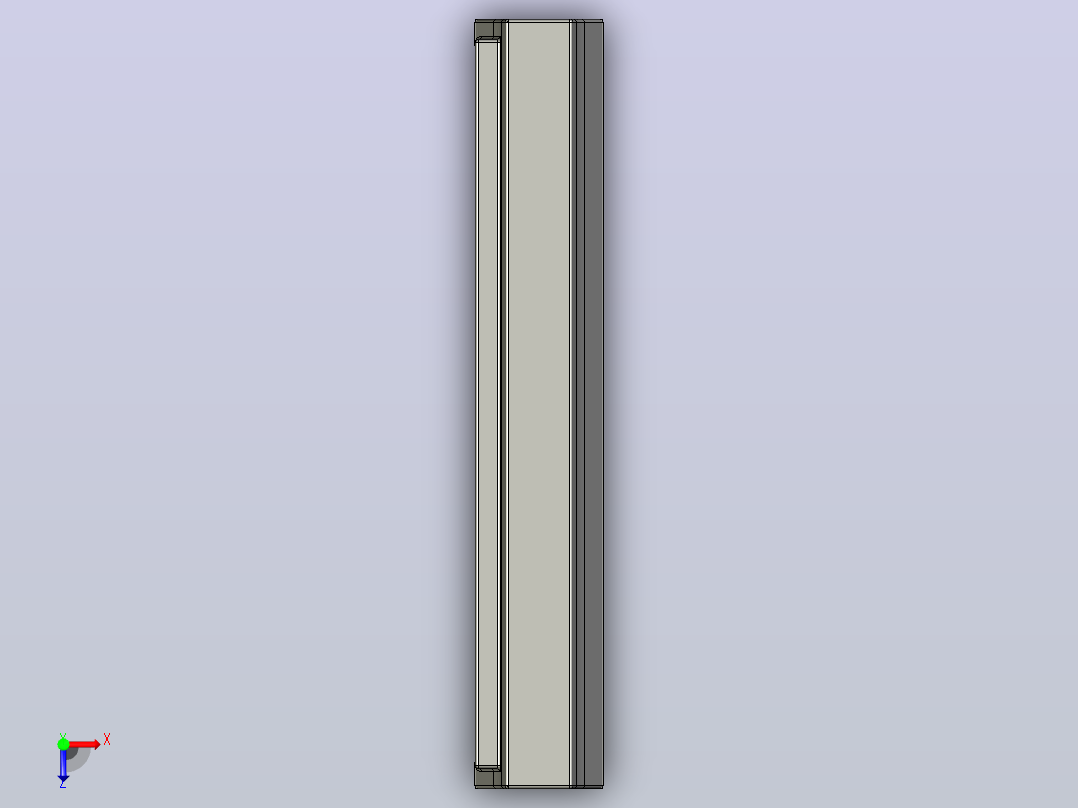连接端子块 T1615 1p 15x5.3mm。颜色绿色俯视图
