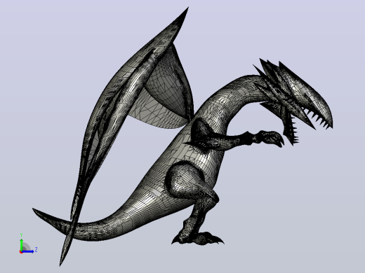 white-dragon-blue-eyes动漫人物游戏左视缩略图