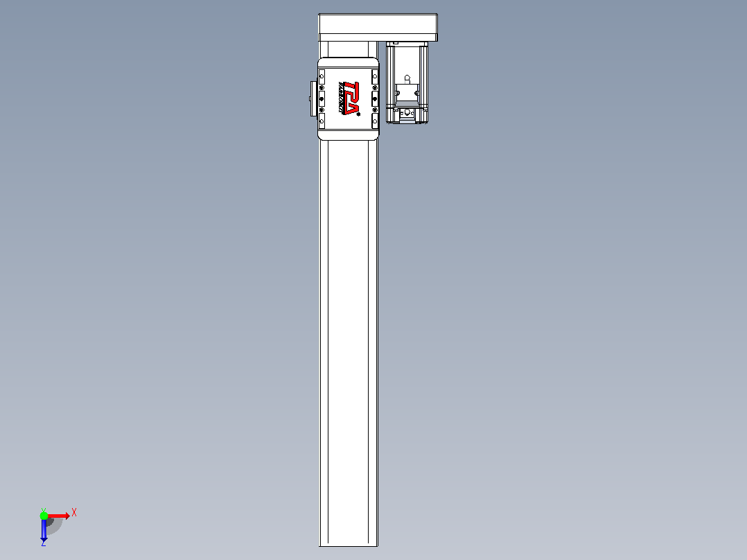 滚珠丝杠直线轴带导轨全封闭TPA-HCR-85D-1610C-L550-ML-Y-P20-N3俯视图