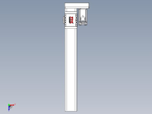 滚珠丝杠直线轴带导轨全封闭TPA-HCR-85D-1610C-L550-ML-Y-P20-N3俯视缩略图